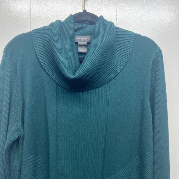 Investments II Womens Cowl Neck Sweater 2X Pullover Career Workwear Office Soft - Picture 3 of 11